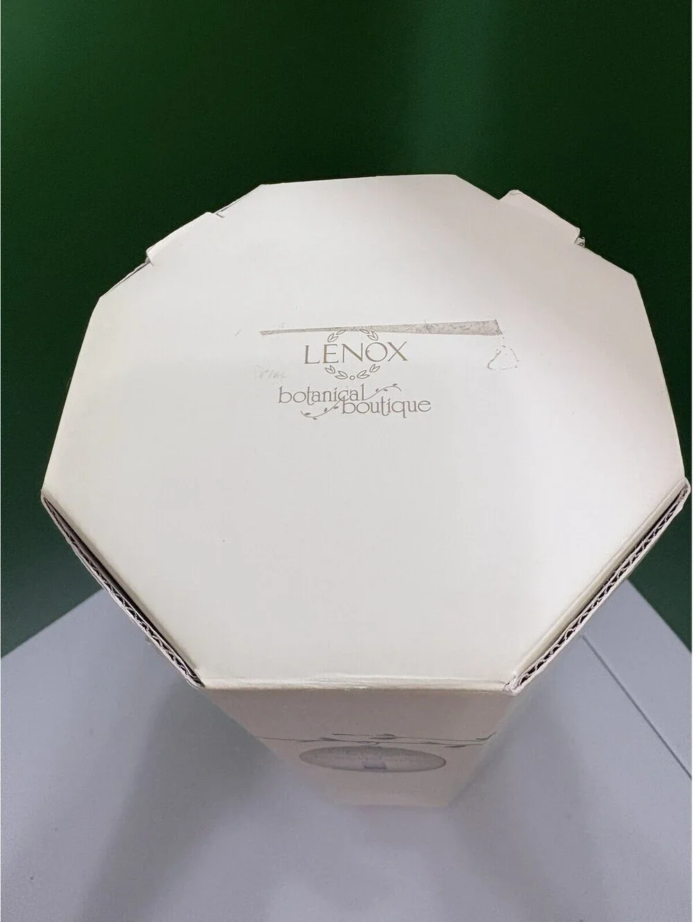 Lenox Botanical Boutique Frosted Crystal Cylinder Vase 8” Floral w/ Box